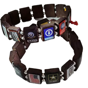 The Freedom Bracelet veterans fundraiser sing-sided